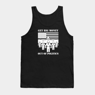 Get Big Money Out Of Politics (White) Tank Top